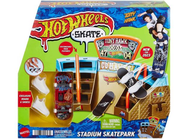 پیست اسکیت انگشتی Hot Wheels مدل Stadium Skatepark, تنوع: HGT91-Stadium, image 7