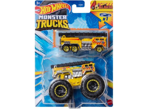 پک 2 تایی ماشین Hot Wheels سری Monster Truck مدل 5Alarm, تنوع: GRH81-5Alarm, image 3