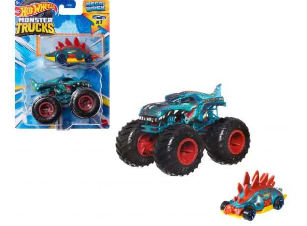 پک 2 تایی ماشین Hot Wheels سری Monster Truck مدل Mega Wrex, تنوع: DNN81-Mega Wrex, image 