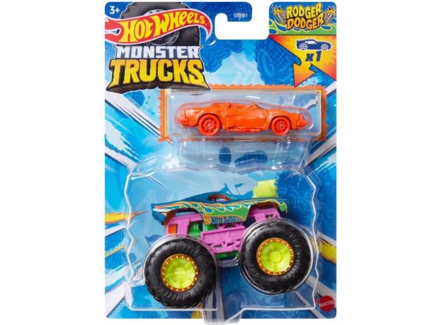 پک 2 تایی ماشین Hot Wheels سری Monster Truck مدل Rodger Dodger, تنوع: GRH81-Rodger Dodger, image 3