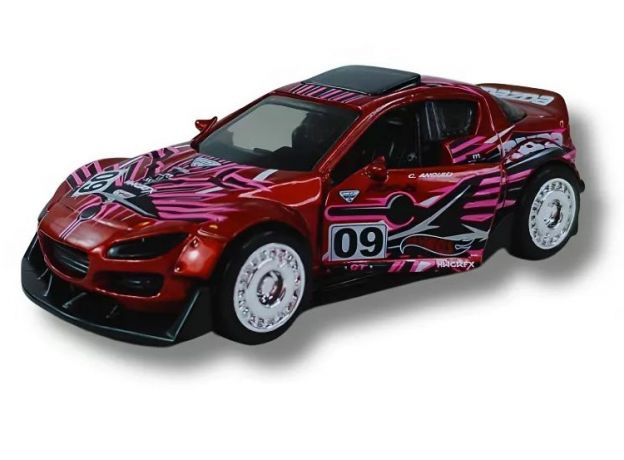 پک 2 تایی ماشین‌ های Hot Wheels سری Pull-Back Speeders مدل  Mod Speederو 2004 Mazda, تنوع: HPR91-Mazda, image 6