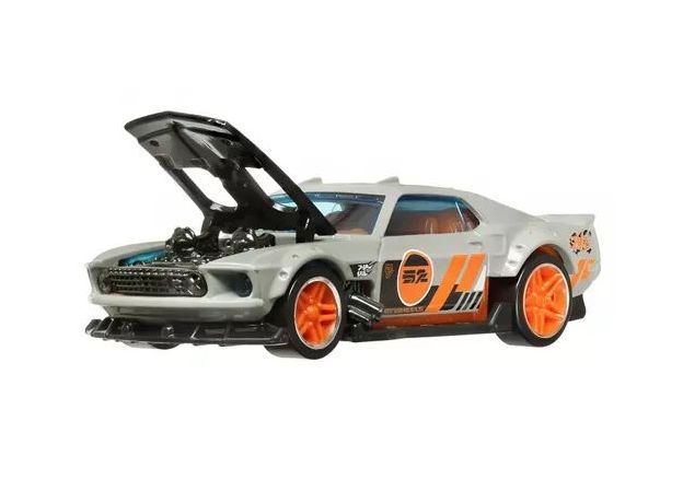 پک 2 تایی ماشین‌ های Hot Wheels سری Pull-Back Speeders مدل Loluxو 1969 Ford Mustang, تنوع: HPR91-Ford Mustang, image 2