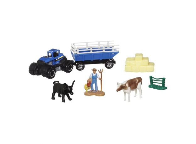 پک تریلر و تراکتور Match Box سری Hitch and Haul مدل Farm Trailer, تنوع: H1235-Farm Trailer, image 2