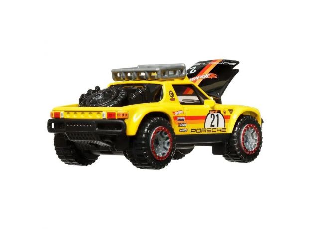 ماشین عقب کش Hot Wheels سری Pull-Back Speeders مدل Porsche 914 Safari, تنوع: HPT04-Porsche 914 Safari, image 6