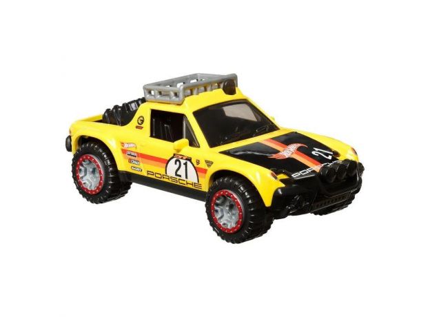 ماشین عقب کش Hot Wheels سری Pull-Back Speeders مدل Porsche 914 Safari, تنوع: HPT04-Porsche 914 Safari, image 8