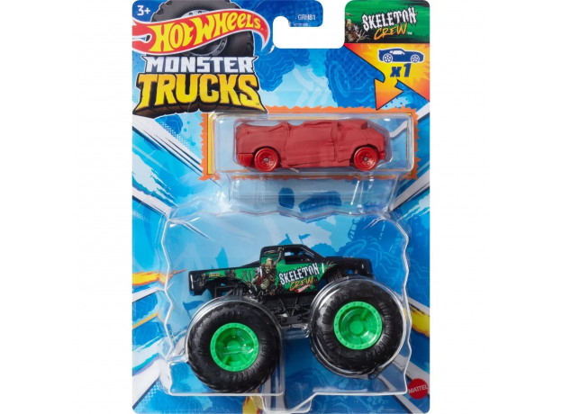 پک 2 تایی ماشین Hot Wheels سری Monster Truck مدل Skeleton Crew, تنوع: GRH81-Skeleton Crew, image 3