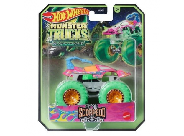 پک تکی ماشین Hot Wheels سری Monster Truck مدل Scorpedo, تنوع: HCB50-Scorpedo, image 