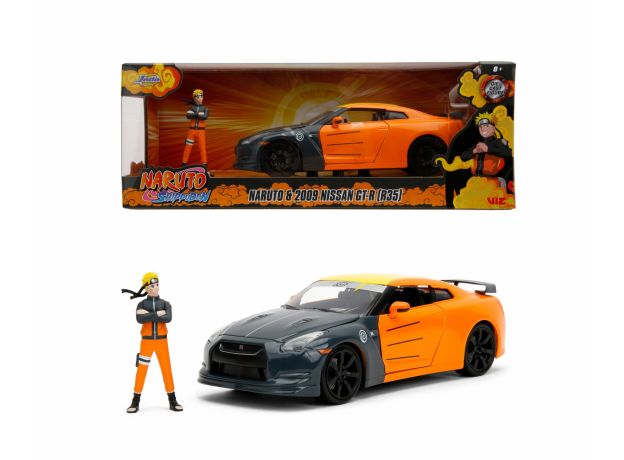 ماشین فلزی نیسان GT-R (R35) 2009 به همراه فیگور ناروتو با مقیاس 1:24, تنوع: Naruto-253255054, image 