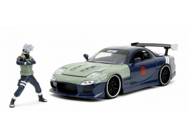 ماشین فلزی مزدا RX-7 1993 به همراه فیگور کاکاشی هاتاکه با مقیاس 1:24, تنوع: Kakashi Hatake-253255055, image 11