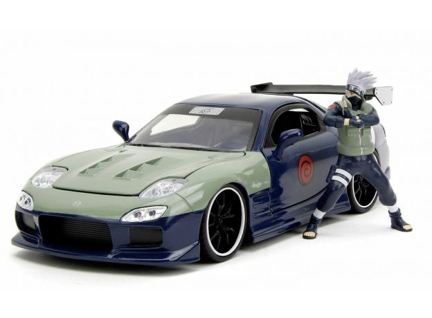 ماشین فلزی مزدا RX-7 1993 به همراه فیگور کاکاشی هاتاکه با مقیاس 1:24, تنوع: Kakashi Hatake-253255055, image 12