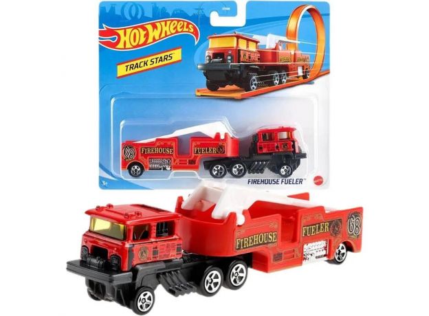 کامیون مسابقه ای Hot Wheels مدل Firehouse Fueler, تنوع: BFM60-979J-Firehouse Fueler red, image 2