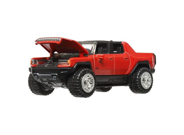 ماشین عقب کش Hot Wheels سری Pull-Back Speeders مدل GMC Hummer EV قرمز, تنوع: HPT04-GMC Hummer EV, image 3