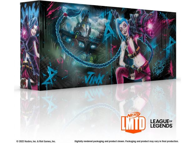 تفنگ نرف Nerf مدل LMTD League of Legends Jinx Fishbones, image 9