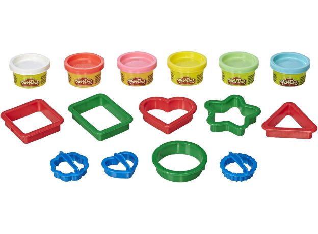 پک 6 تایی خمیربازی به همراه قالب اشکال Play Doh, تنوع: E8530-Shape, image 2