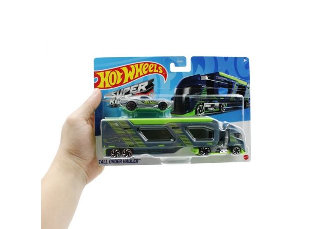 تریلی و ماشین Hot Wheels مدل Tall Order Hauler, تنوع: BDW51-Tall Order Hauler, image 5