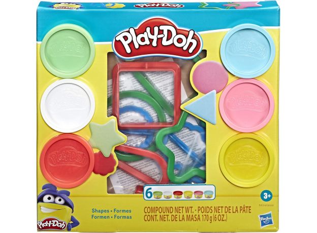 پک 6 تایی خمیربازی به همراه قالب اشکال Play Doh, تنوع: E8530-Shape, image 