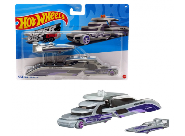 تریلی و ماشین Hot Wheels مدل Sea Nic Route, تنوع: BDW51-Sea Nic Route, image 