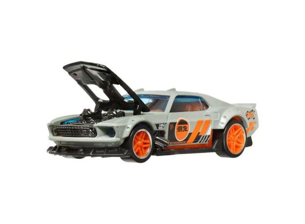 ماشین عقب کش Hot Wheels سری Pull-Back Speedersمدل 1969 Ford Mustang, تنوع: HPT04-1969 Ford Mustang, image 4