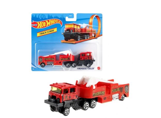 کامیون مسابقه ای Hot Wheels مدل Firehouse Fueler, تنوع: BFM60-979J-Firehouse Fueler red, image 