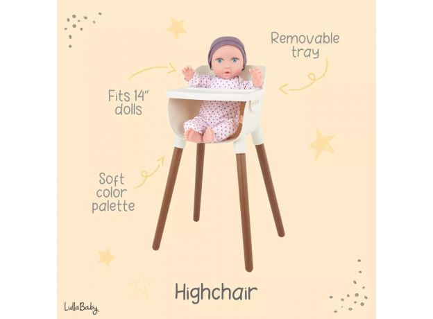 صندلی غذای عروسک 35 سانتی LullaBaby, image 4