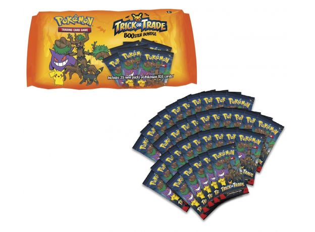 پک باندل 105 عددی هالووین کارت بازی Pokemon مدل Trick or Trade, image 