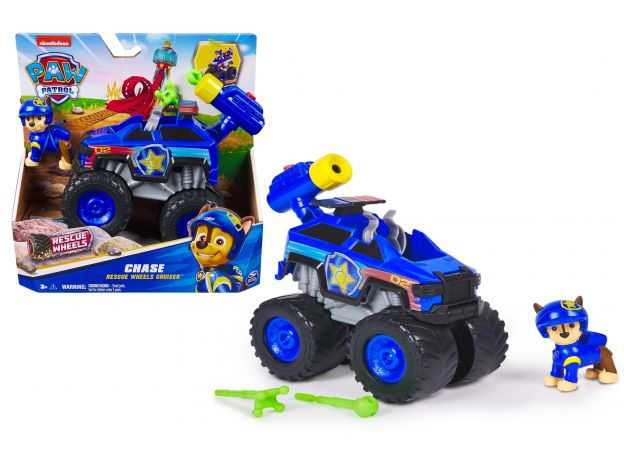 ماشین نجات با فیگور چیس سگ های نگهبان Paw Patrol سری Rescue Wheels, تنوع: 6069372-Chase, image 