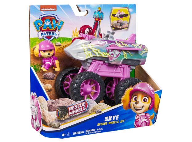 جت نجات با فیگور اسکای سگ های نگهبان Paw Patrol سری Rescue Wheels, تنوع: 6069372-Skye, image 13