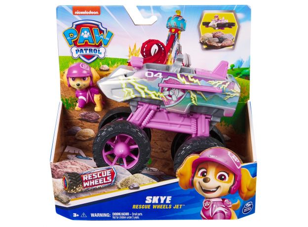 جت نجات با فیگور اسکای سگ های نگهبان Paw Patrol سری Rescue Wheels, تنوع: 6069372-Skye, image 14