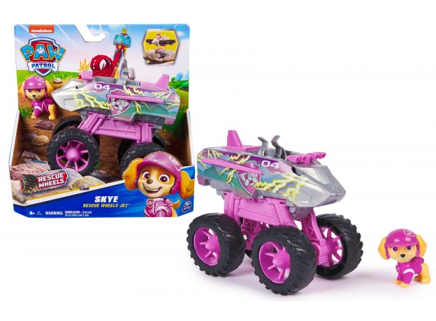 جت نجات با فیگور اسکای سگ های نگهبان Paw Patrol سری Rescue Wheels, تنوع: 6069372-Skye, image 