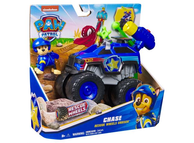 ماشین نجات با فیگور چیس سگ های نگهبان Paw Patrol سری Rescue Wheels, تنوع: 6069372-Chase, image 14