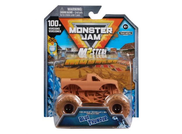 پک تکی ماشین Monster Jam گلی با مقیاس 1:64 مدل Blue Thunder, image 