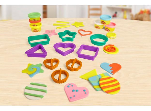 پک 6 تایی خمیربازی به همراه قالب اشکال Play Doh, تنوع: E8530-Shape, image 4