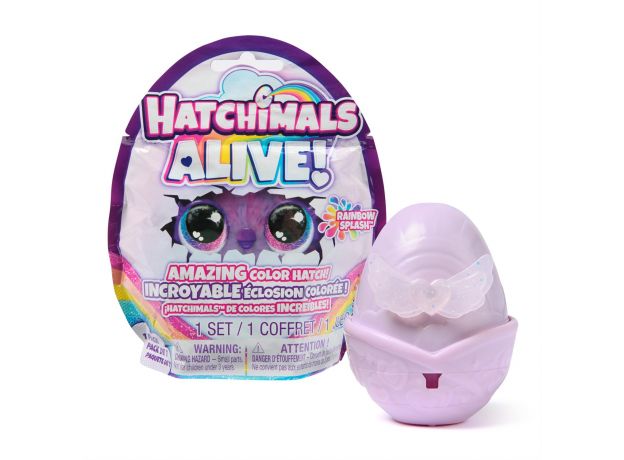 پک سورپرایزی هچیمال مدلRainbow Splash  سری Hatchimals Alive, image 