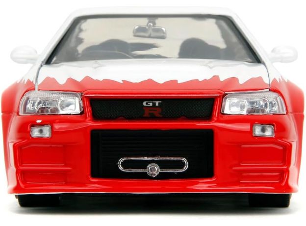 ماشین فلزی نیسان اسکای لاین 2002 مدل GT-R R34 و فیگور فلزی Ryu با مقیاس 1:24, تنوع: 253255071-Ryu, image 8