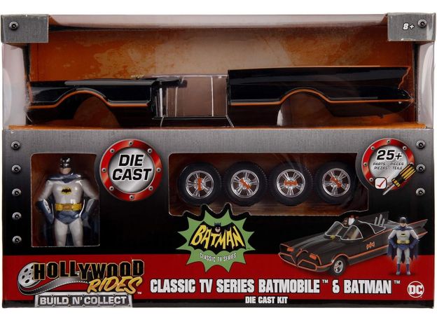 ماشین فلزی بتموبیل ساختنی Batman Classic TV Series با مقیاس 1:24 به همراه فیگور بتمن, تنوع: 253213000-Batmobile, image 8