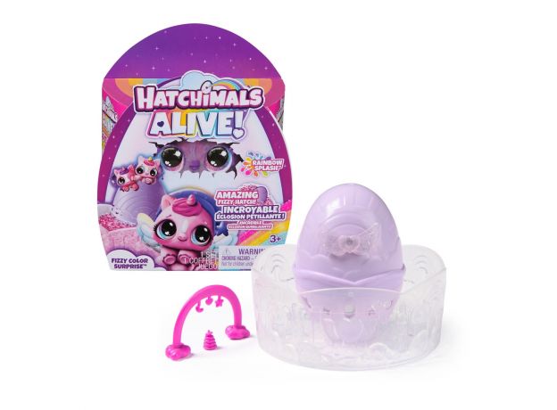 پک سورپرایزی هچیمال مدلRainbow Splash Fizzy Color  سری Hatchimals Alive, image 