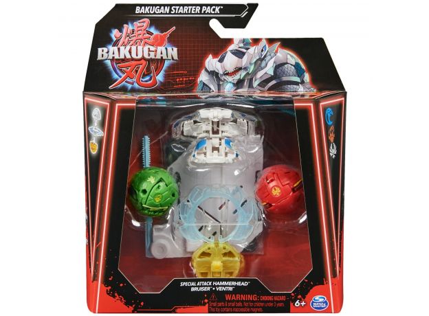 پک 3 تایی Starter باکوگان Bakugan سری Special Attack مدل Bruser Ventri, تنوع: 6066989-Ventri, image 