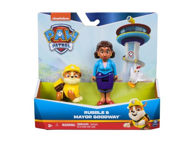 ست فیگورهای رابل و شهردار گودوی سگ های نگهبان Paw Patrol, تنوع: 6070734-Rubble, image 5