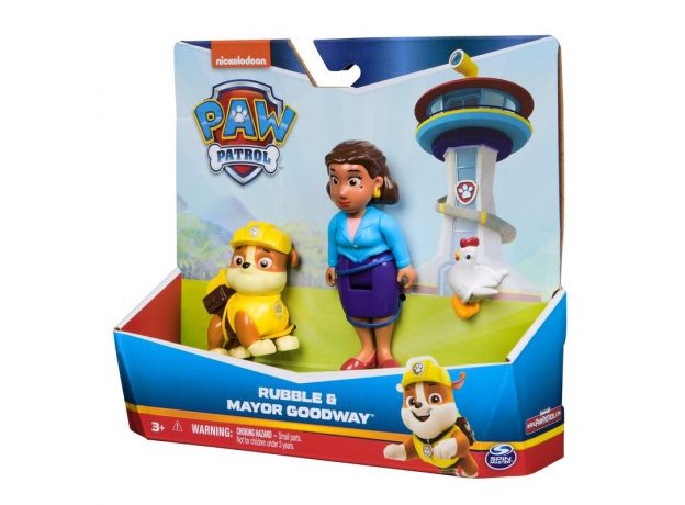 ست فیگورهای رابل و شهردار گودوی سگ های نگهبان Paw Patrol, تنوع: 6070734-Rubble, image 6