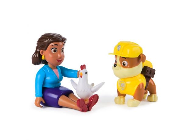 ست فیگورهای رابل و شهردار گودوی سگ های نگهبان Paw Patrol, تنوع: 6070734-Rubble, image 4