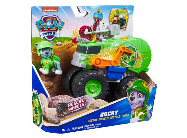 ماشین نجات با فیگور راکی سگ های نگهبان Paw Patrol سری Rescue Wheels, تنوع: 6069372-Rockey, image 8