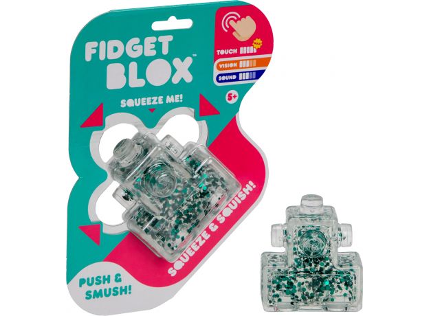 فیجت ژله‌ای Fidget Blox مدل بلاک سبز و سفید, تنوع: 931569-green white, image 