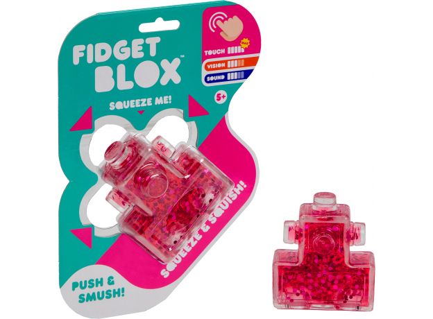 فیجت ژله‌ای Fidget Blox مدل بلاک قرمز, تنوع: 931569-block red, image 