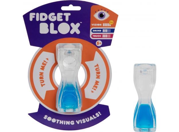 فیجت ژله‌ای ساعت شنی مدل آبی Fidget Blox, تنوع: 931569-sand blue, image 