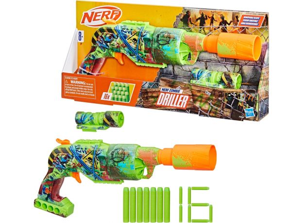 تفنگ نرف Nerf مدل Zombie Driller, image 