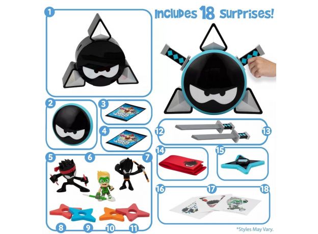 پک جنگجوی سورپرایزی Ninja Kidz, image 6