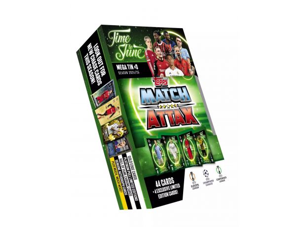 پک کارت بازی فوتبالی Mega Tin با جعبه فلزی Match Attax فصل 25/2024 مدل سبز, تنوع: FS0005262-Green, image 