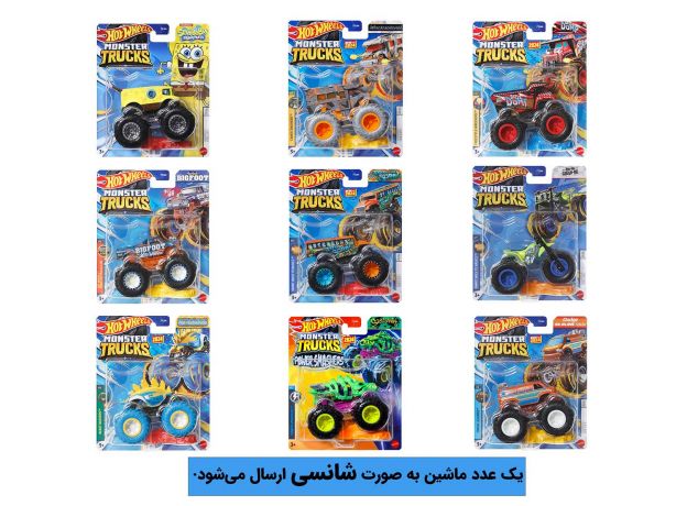 پک تکی ماشین Hot Wheels سری Monster Truck, image 