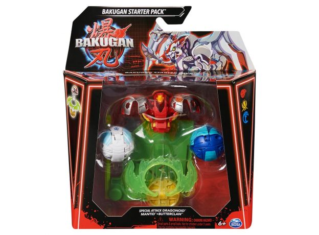 پک 3 تایی Starter باکوگان Bakugan سری Special Attack مدل Mantid Butterclaw, تنوع: 6066989-Mantid Butterclaw, image 