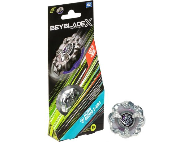 فرفره انفجاری بی بلید Beyblade سری X مدل Horn Rhino 3-80S, تنوع: TP0192-Horn, image 